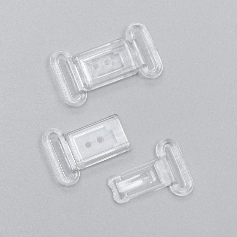 Застежка пластиковая, прозрачный, 11 мм (012871)