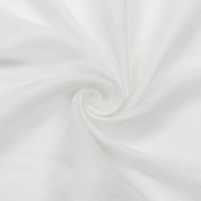 Муслин льняной с шелком, цвет молочный (013915)