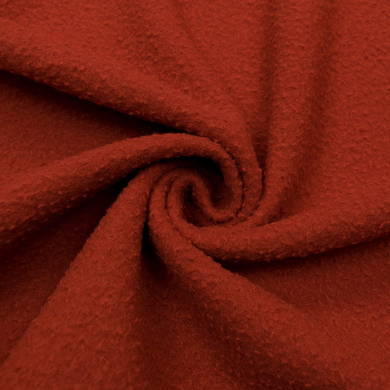 Драп-букле пальтовый, красно-рыжий (014272)